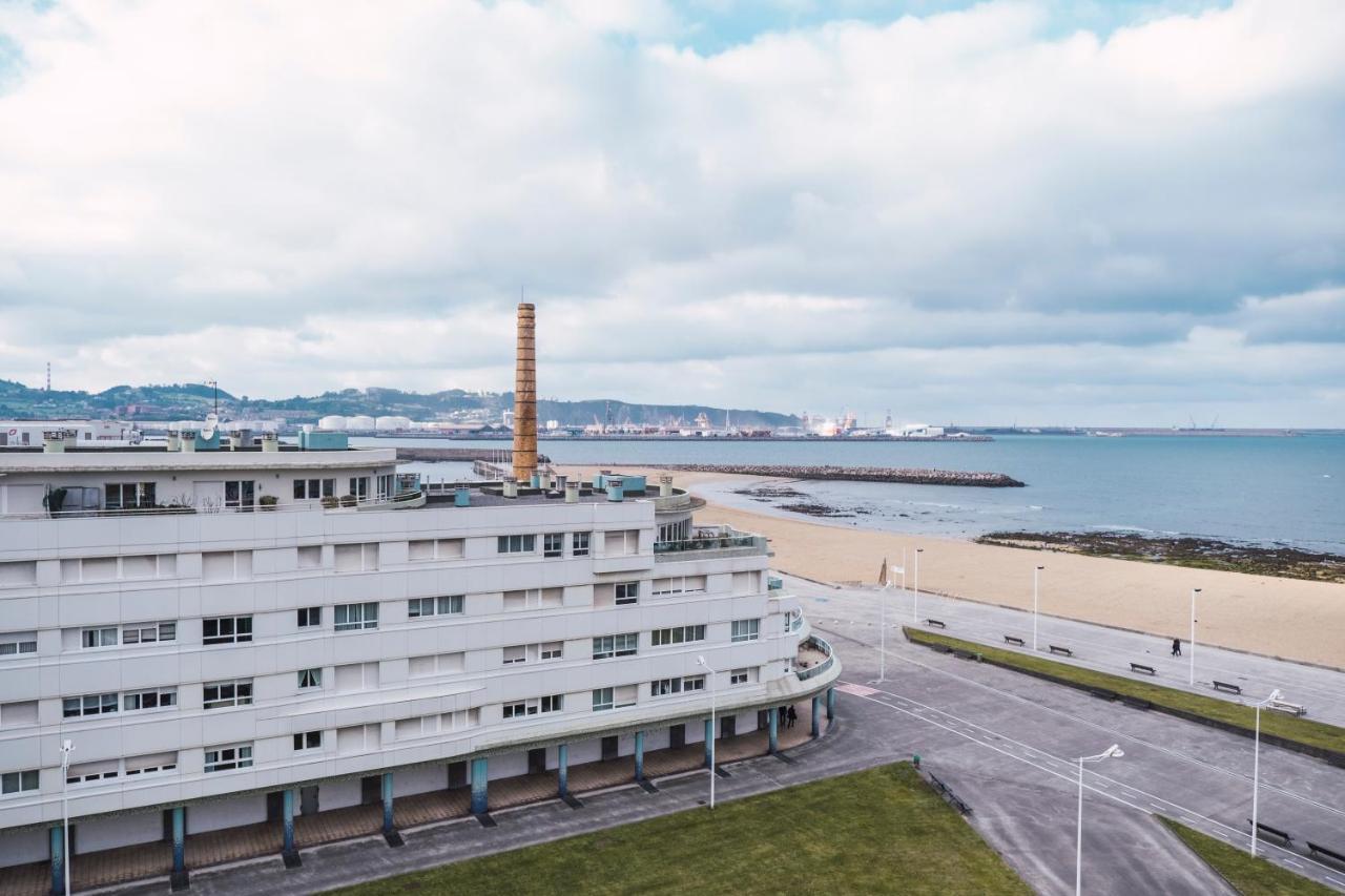 El Sexto De La Playa + Parking Gratis Lägenhet Gijón Exteriör bild
